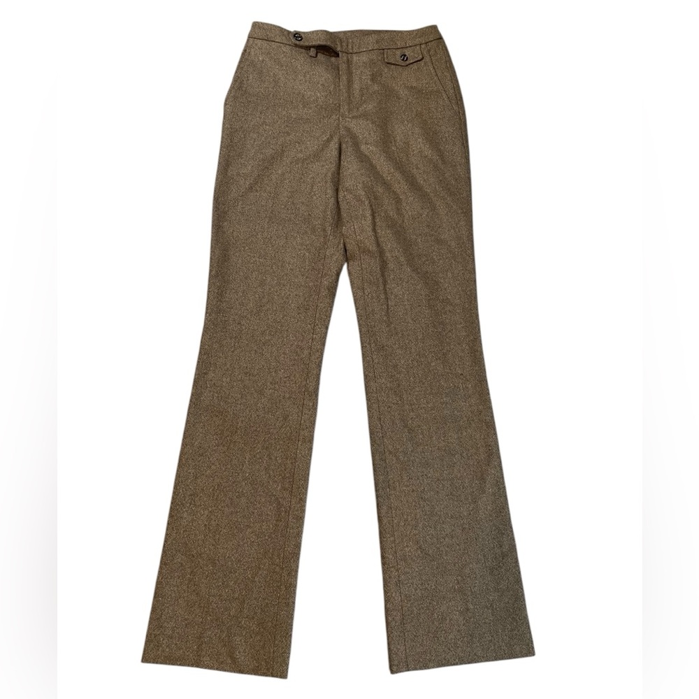 Ralph Lauren Wool Blend Wide-Leg Trousers
